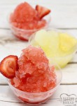 Homemade Fresh Fruit Shaved Ice is the perfect summer treat! Fresh fruit is so much healthier than those sto… in 2020 | Snow... 