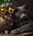 Pin page Pin van 해중 김 op colored cats in 2024