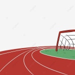 학교 일러스트 운동장 트랙, 운동장, 과정, 축구장 PNG 일러스트 및 PSD 이미지 무료 다운로드 - Pngtree