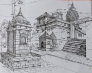 Pin by 방진희 on 어반스케치 펜,연필 | Landscape drawings, Pen drawing, Drawings