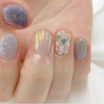 • Nail Design 영롱한 빛을 내뿜는 자개네일 디자인모음 자개네일
