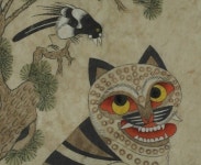 우리가 많이 본 까치호랑이 입니다. 대부분 민화 배울 때 처음으로 그리게 되죠. - 본그림에 대하여 - 다른... | 고양이 아트, 동물, 그림