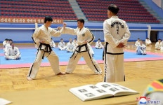 국제태권도련맹창립 55돐기념 태권도기술강습 진행 - Taekwon-Do Workshop for Commemorating 55th Founding Anniversary of ITF