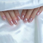 파우더 : #디노네일 #아쿠아피치 @dino_its_nail_oclock #파우더네일 #전체파우더네일 #클로이네일 #토론토네일 #토론토네일샵 #토론토일상... 