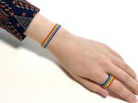 🌈행운을 가져다줄 무지개 팔찌, 비즈 무지개 주얼리 | beaded rainbow bracelet - YouTube