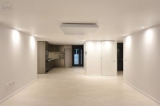 구로 고척동 인테리어 - 고척 벽산 블루밍 33평 아파트 심플 미니멀 거실과 안방 가벽 인테리어 조합