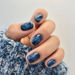 Pin page 5,475 Likes, 48 Comments - 네일어라모드 Nail A La Mode (@nailalamode) on Instagram: “- 딥블루씨 💙 이게 정말... 