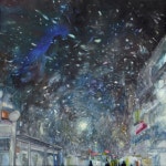 야간비행 Night flight - 2021 | 유화, 풍경화, 예술