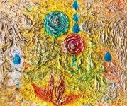 사랑 예담 김현진 /서로에게 꽃이 되어 /2018년작 요철지에 혼합재료... 사랑   예담 김현진 /서로에게 꽃이 되어 /2018년작 요철지에 혼합재료 20호