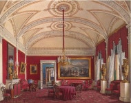 The Second Reserved Apartment, The Drawing-Room in the Winter Palace. by Hau in 1869 | 성 인테리어, 19세기, 궁전