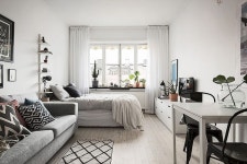 작은 아파트 속 블랙앤화이트 인테리어 (14평 아파트인테리어) : 네이버 블로그 | Deco petit appartement, Deco appartement... 