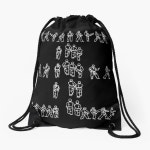 Mochila saco con la obra «taekwondo, 태권도, taekwondo 3 pumse white» de TKDO Mochila saco con la obra «taekwondo, 태권도... 
