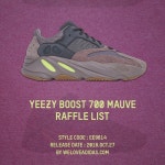 10월 27일 만나요, 이지 부스트 700 모브 해외 래플 모음 리스트(Yeezy Boost 700 Mauve Raffle List | Yeezy, Adidas women, Street... 