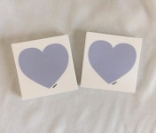 ⓒ공일공삼스튜디오 在 Instagram 上发布：“심플 이즈 더 베스트!!!!! 심플하트떡메💜💙 문의DM” | 귀여운 그림, 그림, 스티커
