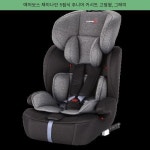 98000원 ☞ 에어보스 제이나인 5점식 주니어 카시트 고정형, 그레이 ☞
