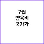 양육비 국가가 지급 시작…내년 7월 예정! | 대구진