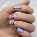 60+ Trendy Square Nail Art Ideas For Short Acrylic - 2020 | 네일아트, 손톱, 네일