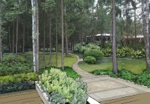 сад в КП Вымпел Вилла 1 - ARCADIA GARDEN Landscape studio #landscapearchitecture | 정원, 식물, 스케치