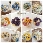 플라워케이크 빙카하우스 / flowercake on Instagram: “주문주신 앙금플라워컵케이크입니다~^^ 감사합니다~♥ - - #앙금커버링... 