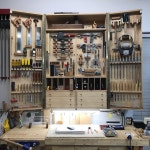 inhim [ woodworking 그안 스튜디오 木工所 ] : Tool Cabinet (13) - Finish - 作品 | Tool cabinet, Tool storage, Tool storage cabinets