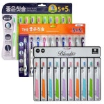 바른생활 탄력모 좋은칫솔 + 더좋은칫솔 + 블렌탁스 토탈케어 칫솔, 30개입, 1세트
