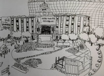 #seoul #Seoulcityhall #서울 #서울시청 세상에 못그린 그림은 없다. 그저 끝까지 그리고 뿌듯해 한다. 망쳐서 새로 그릴까... 
