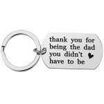 iWenSheng Step Dad Gifts Keychain - Father’s Day Birthday Christmas Gifts for Step Dad from Daughter Son iWenSheng Step Dad Gifts... 