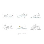 tattooist_고래 미니타투 우정타투 라인타투 on Instagram: * 바다로 떠나요 ✈ ❣ * Lets go to the sea | Sand dollar... 