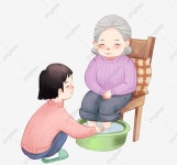 사랑 자선 고독한 노인 동반자 자원 봉사자 손 일러스트 그리기, 사회 봉사, 노인을 돌보다, 캐릭터 일러스트 PNG 일러스트 및 PSD 이미지... 