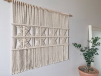 DIY | TUTORIAL | macrame wall hanging | fishbone pattern | 마크라메 월 행잉 | 피시본 패턴 | Macrame patterns, Wall hanging... 