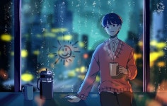 Instagram의 리페(ryepe)님: “雨☔️ :매번 맑을 수는 없으니.. 1시간 낙서 오늘 비왔는데 춥더라구요. 따숩게 입고 다녀야겠어요... 