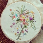 #핸드메이드 #프랑스자수 #embroidery #김해장유자수수업 #수강생님 프리스타일작품~~ #핸드메이드 #프랑스자수 #embroidery... 