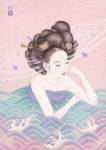 #일러스트, #illustration, #art, #pink, #girl, #koreanpainting, #korea, #hanbok, #한복, #일러스트, #한복일러스트, #혜강, #hyekang... 