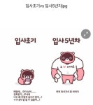 입사초기vs 입사5년차jpg