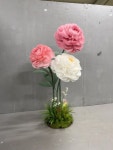 신나페이퍼아트🌱자이언트플라워,꽃포토존 on Instagram: 핑크,화이트 작약 3롱이세트입니다. ✿신나페이퍼아트•Bespoke Paper... 