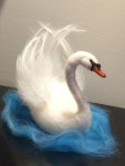 주식회사 펠트코리아(Felt Korea Co., Ltd.) | Feutrée à l'aiguille oiseaux Waldorf White Swan par DreamsLab3 #feltanimals #felting | 펠트