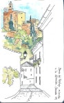 Dibujo realizado a rotuladores y acuarelas de un barrio de granada y parte de la... - | 수채화 스케치, 어반 스케쳐스, 어반 아트