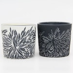 #mugshotmonday Sometimes color is not needed! #blackandwhite White or black exterior? #valerianceramics #carved #handmade... 