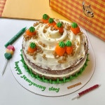 Instagram의 부산케이크✴︎서면케이크님: “당근케이크 단일디자인으로만 제작합니다🙏”