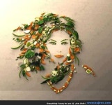 Food art | 과일 예술, 텃밭, 창의적인 음식