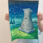 수채화에 있는 서정미님의 핀 | 유화, 초등학교 미술, 어린이 그림 그리기