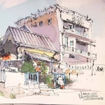 가고파어반스케치 #여행스케치 #윤코어반스케치 #여행과그림 #tramsketch #강남역#어반스케치 #urbansketcher… | 어반 스케쳐스... 