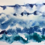 번졌네 #수채화 #tiedye #watercolor #blueombre #aqua #색상 #힐링 #블루 #printdesign #colourplay #곱다 … | 수채화, 색상