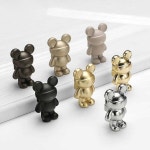 선글라스 곰돌이 유광골드 주방 서랍 싱크대 수납장 침실 가구 손잡이 인테리어 #감성을더하다#가구손잡이#싱크대손잡이#장농손잡이#농장손잡이... 