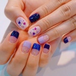 • Nail Design 컬러별 네일디자인 * 코발트블루 네일 (Cobalt Blue Nail ) : 네이버 블로그 | เล็บสีม่วง... 