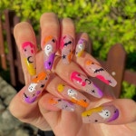 Habom 하봄 on Instagram: "KITSCH Halloween Nails👻❤️ 할로윈... halloweennails #autumnnails #ghostnails #habomnails #하봄네일"
