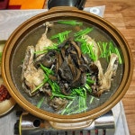 “거제동 산채 태풍이 지나가고 본격적인 더위의 시작인가.🥵 복달임으로 능이버섯오리백숙. 오리가 너무 삶겼는지 퍼석퍼석해... 