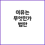 플랫폼 법안 확정되지 않은 이유는 무엇인가? | 대구진