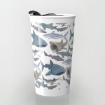 Shark Pattern Travel Mug | 고래