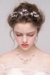 Fabulous Silver Cloud Alloy Wedding Headpiece with Rhinestone and Imitation Pearl SAH160016 #beautifulweddinghairstyles | 웨딩헤어... 